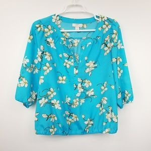 Loft | Petite Floral Blouse